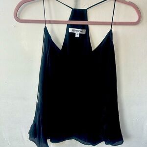 ELIZABETH AND JAMES Black top size XS 100% Silk